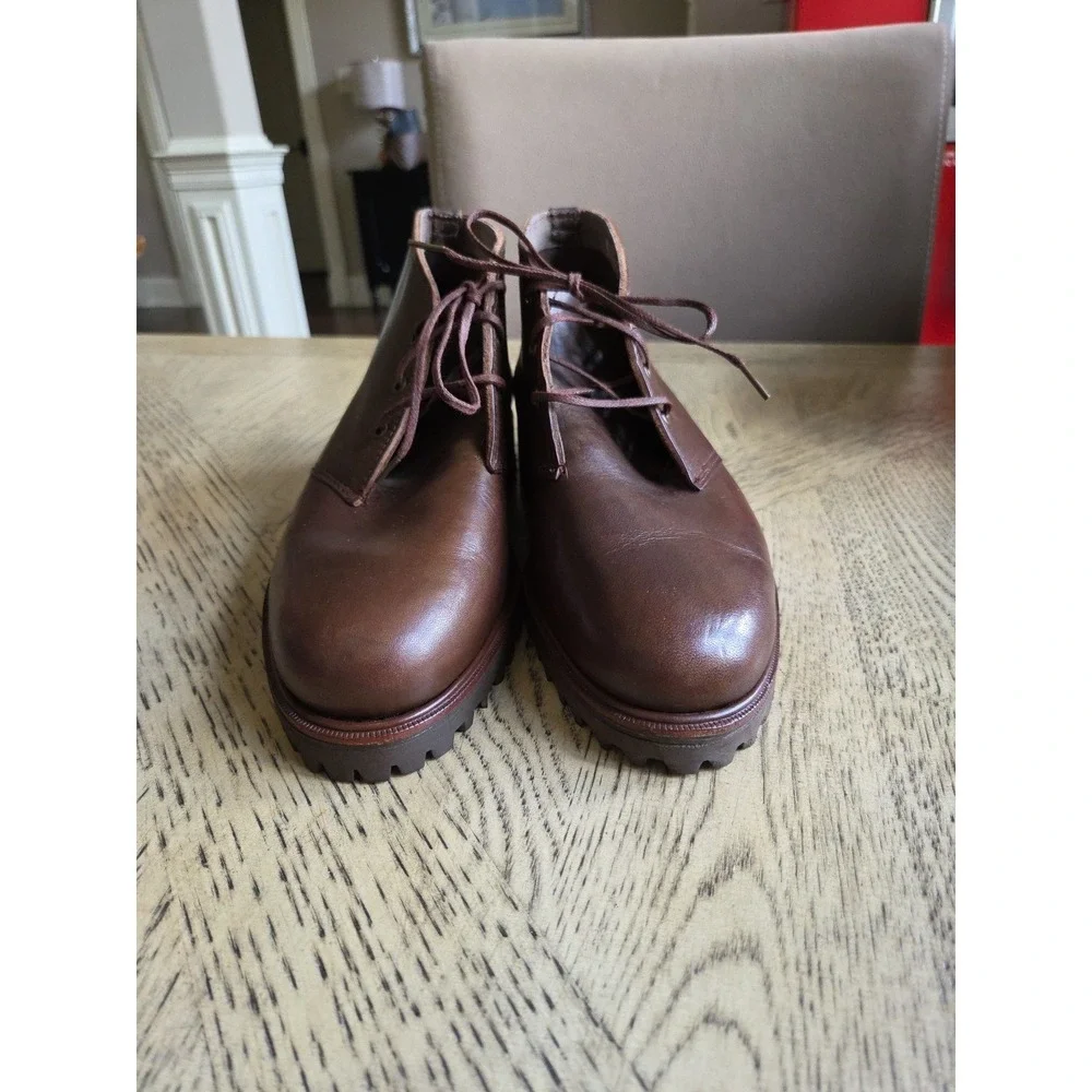 Vintage Polo Ralph Lauren Boots Sportsman Made In USA Size 8D 101358 New Brown - Picture 4 of 14